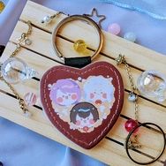 【FF14】古代惡友組 皮革吊飾