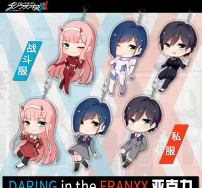 【darling in the franxx】國家隊02 Q版雙面亞克力 鑰匙扣