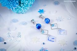 【原創】冬季限定－雪晶 原創耳飾
