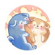 狗狗柔臉徽章