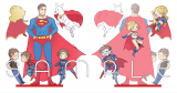 Supermanfamily 雙面壓克力立牌