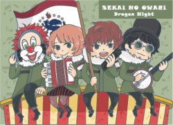 SEKAI NO OWARI - Dragon Night 雙面明信片