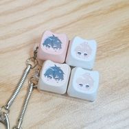 【原創】太一&amp;早苗_貓咪鍵帽吊飾