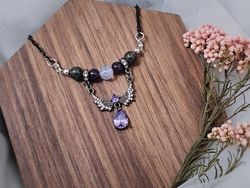 新世界狂歡★印象飾品：玖夜_永恆☆幽夜紫晶_印象項鍊