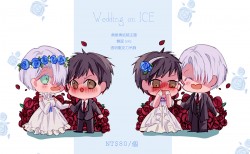 【Yuri on Ice】結婚禮服ver.勇維勇透明壓克力吊飾