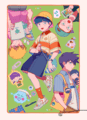 來去同人展逛一圈 明信片+貼紙包