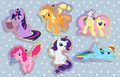 【MLP】彩虹小馬鐳射壓克力吊飾