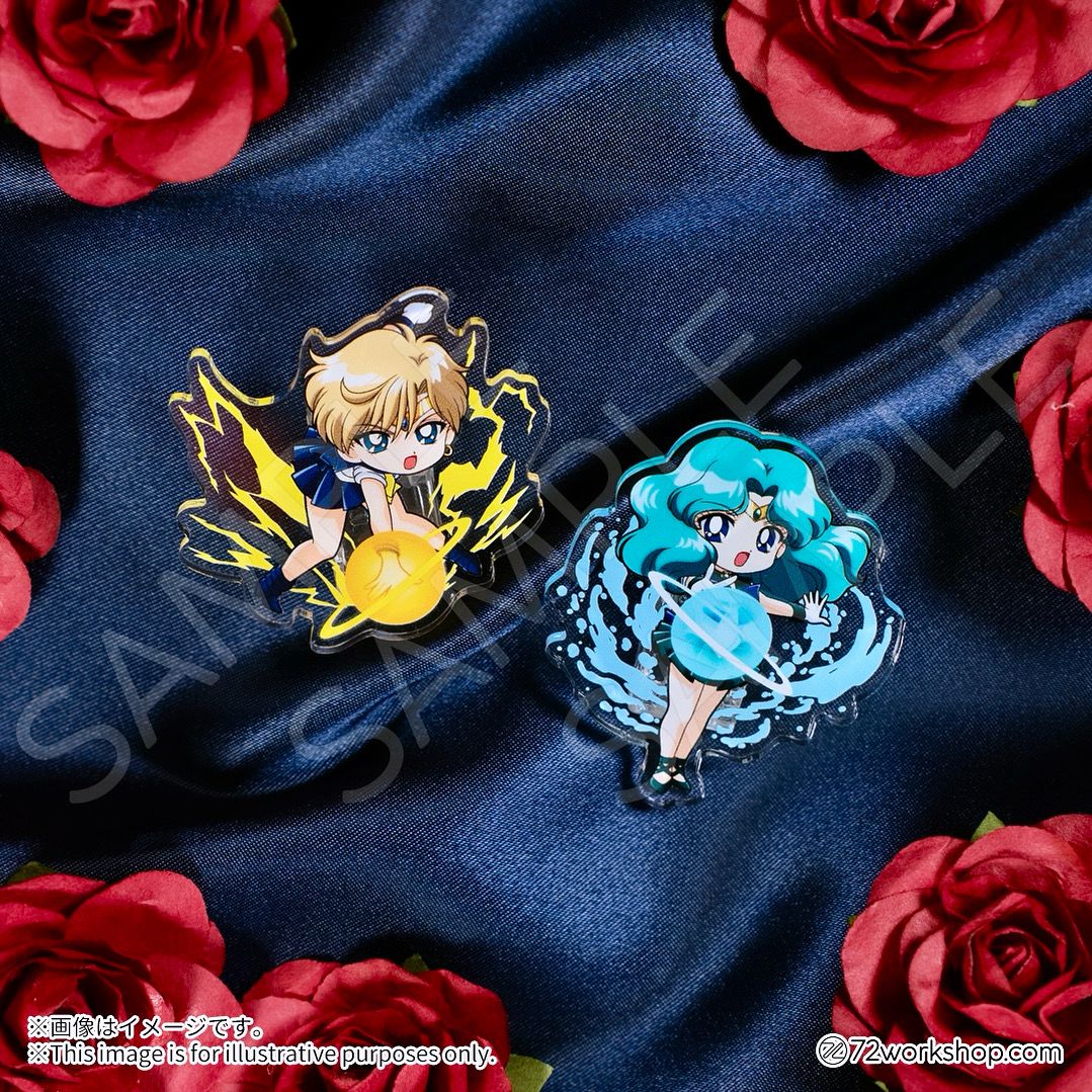 壓克力夾子 Sailor Uranus ／Sailor Neptune