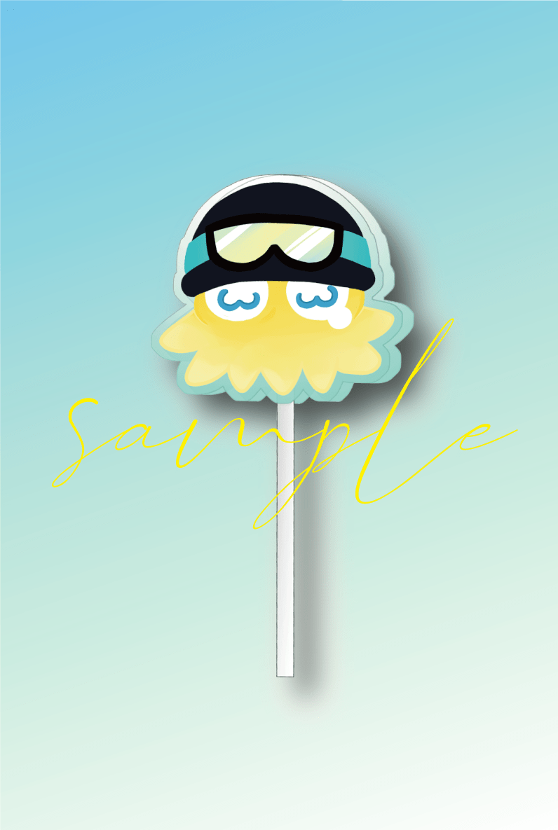 Sonny 墨魚 壓克力棒棒糖