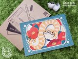 【爬爬室友】【JAM年賀狀 ’24-’25】𝟐𝟎𝟐𝟓乙巳年🐍豬鼻蛇孔版印刷賀年卡