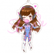 【Overwatch】D.Va 單面不透明壓克力吊飾