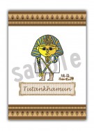埃及神(不知名的神)-圖坦卡門面具 明信片