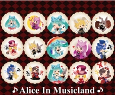 Alice In MusicLand 貼紙