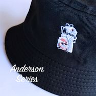 ［狐咖啡］帕狐刺繡漁夫帽/轉印貼紙組/PUFFOX