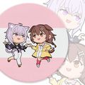 hololive 貓又小粥&戌神沁音 陶瓷吸水杯墊