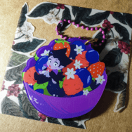 《ドラドラのピス莓果碗.》 深紫色壓克力吊飾