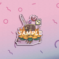 【FF14】3cm彩虹板迷你自立壓克力/飯友 連續復活赤菩薩 喝珍奶Alpha+Omega