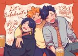 Let's celebrate! 研+日+黑 明信片