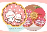 [原創/雪兔兔與雪人先生的刺繡別針]