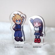 FF7R 克勞德&amp;蒂法 迷你壓克力立牌 飯友 Set