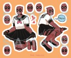 【Deadpool】死侍水手服貼紙