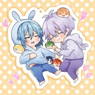 【IDOLiSH7】環壯兔寶睡覺雷射膜壓克力吊飾