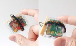 迷你沙寮便當吊飾