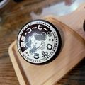 咖啡牛奶紙蓋風 PU皮軟胸章