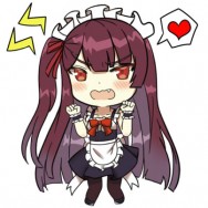 WA2000女僕透明壓克力吊飾(單面)