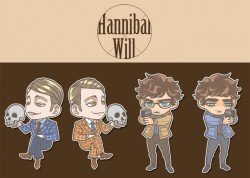 漢尼拔Hannibal / Will雙面鑰匙圈