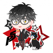 Persona5 Joker雙面壓克力吊飾