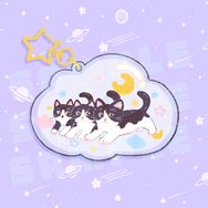 【原創】貓三寶－雲朵入油吊飾
