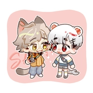 【厭世醫師阿萬】豹&貓壓克力軟磁鐵