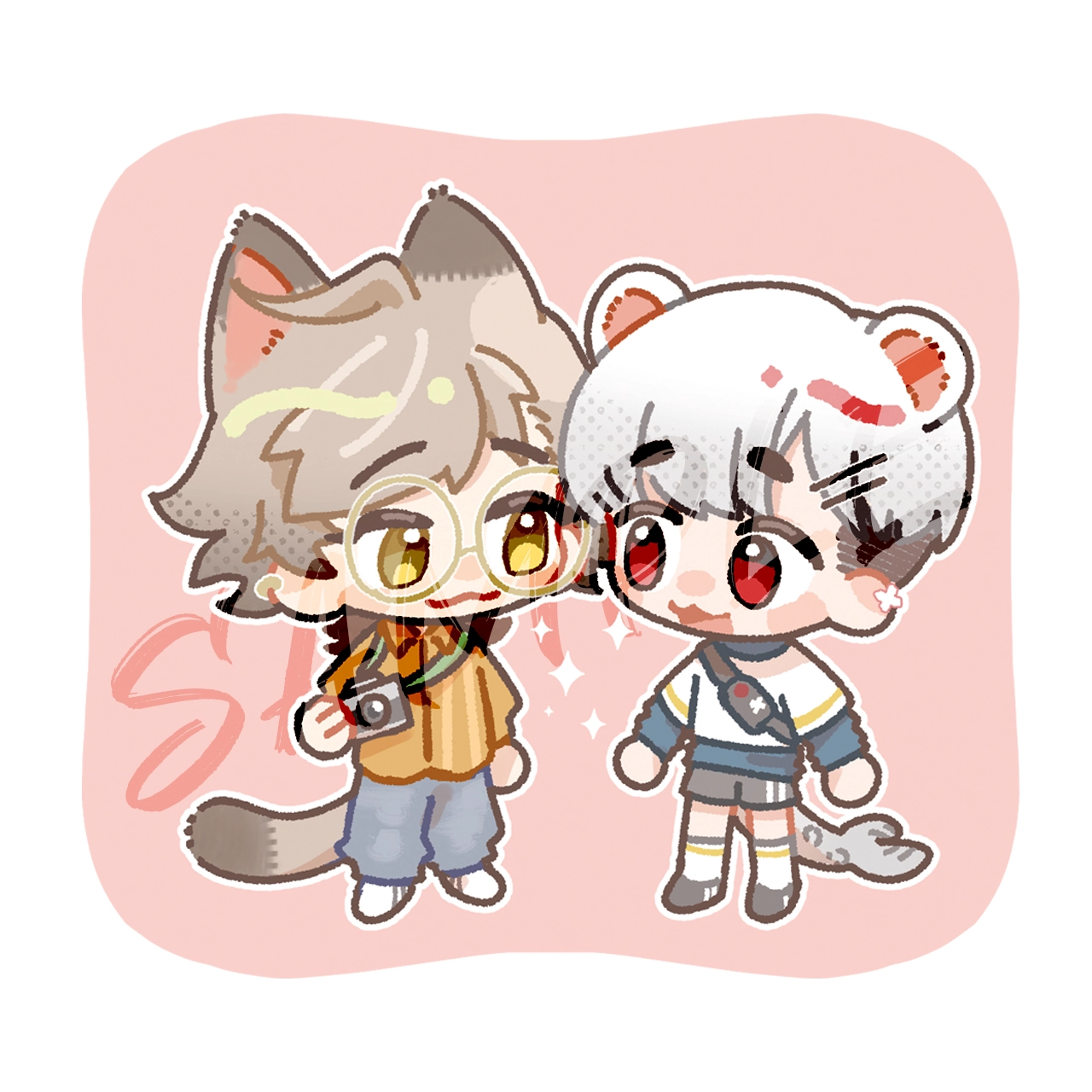 【厭世醫師阿萬】豹&貓壓克力軟磁鐵