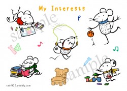 【原創貼紙】玩耍老鼠-My Interests