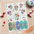 忍者亂太郎｜保健委員會半斷和紙貼紙