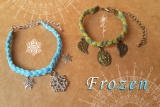 ◆無業遊貓 手做坊◆冰雪奇緣 Frozen -Elsa&Anna / 艾莎&安娜 視覺形象概念手環(手做訂製款)