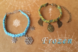 ◆無業遊貓 手做坊◆冰雪奇緣 Frozen -Elsa&amp;Anna / 艾莎&amp;安娜 視覺形象概念手環(手做訂製款)