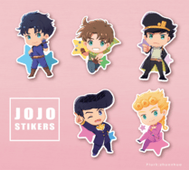 JOJO 1-5部 主人公貼紙STIKERS