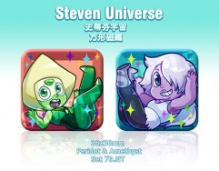 史蒂芬宇宙 Amethyst &amp; peridot 方形磁鐵