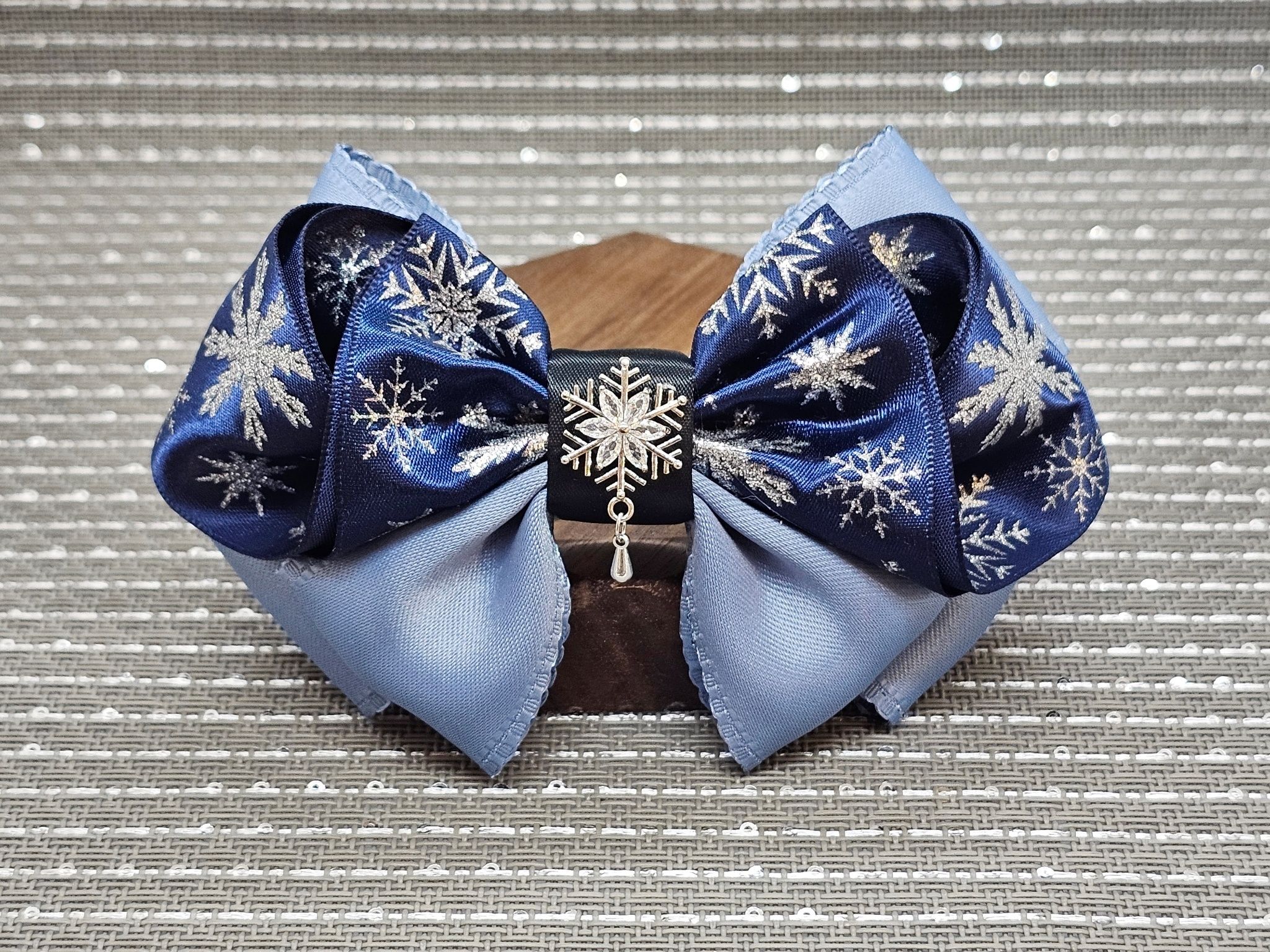 戀與深空❤黎深_雪花印象蝴蝶結髮夾