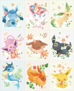 【Pokemon】伊布家族 綠意春天 貼紙包(10入)