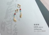 陰陽師｜姑獲鳥耳飾｜金鑾鶴羽ver｜印象飾品No.028