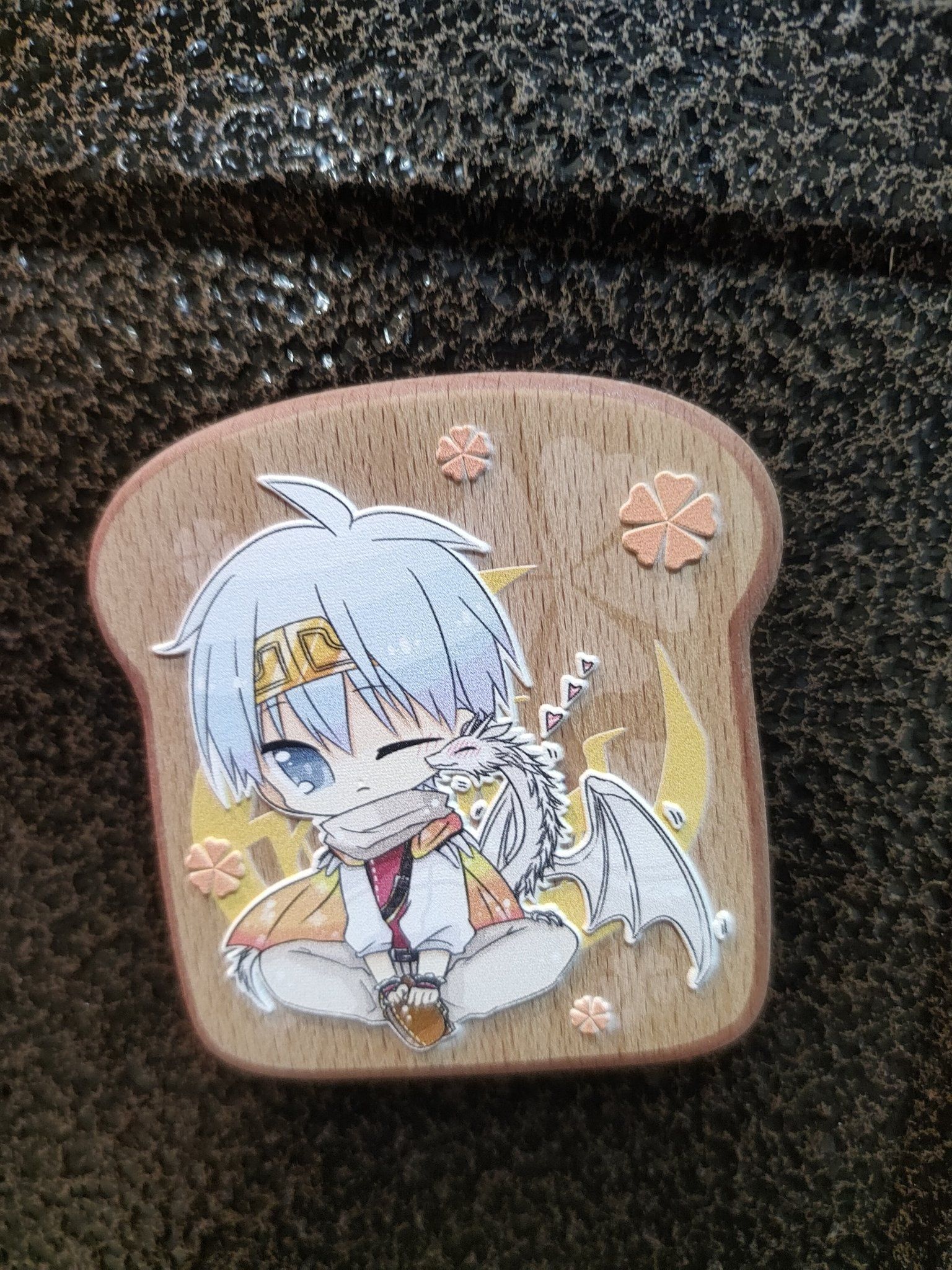 黑子◇浮雕木片磁鐵