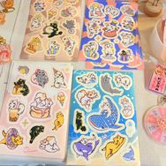 原創/白虎喵/防水多圖貼紙