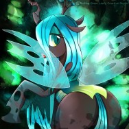 彩虹小馬-方形滑鼠墊-Queen Chrysalis