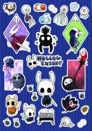 【Hollow Knight】半斷刀模透明白墨貼紙