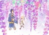 紫藤花下 三日鶴明信片