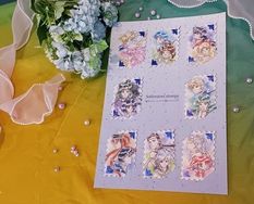 美少女戰士 淡彩風 郵票貼紙組