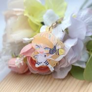 【にじさんじ】緋八マナ黃夜光壓克力吊飾